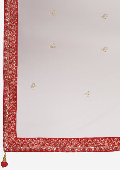 Rani Pink Cutdana Art Silk Designer lehenga - koskii