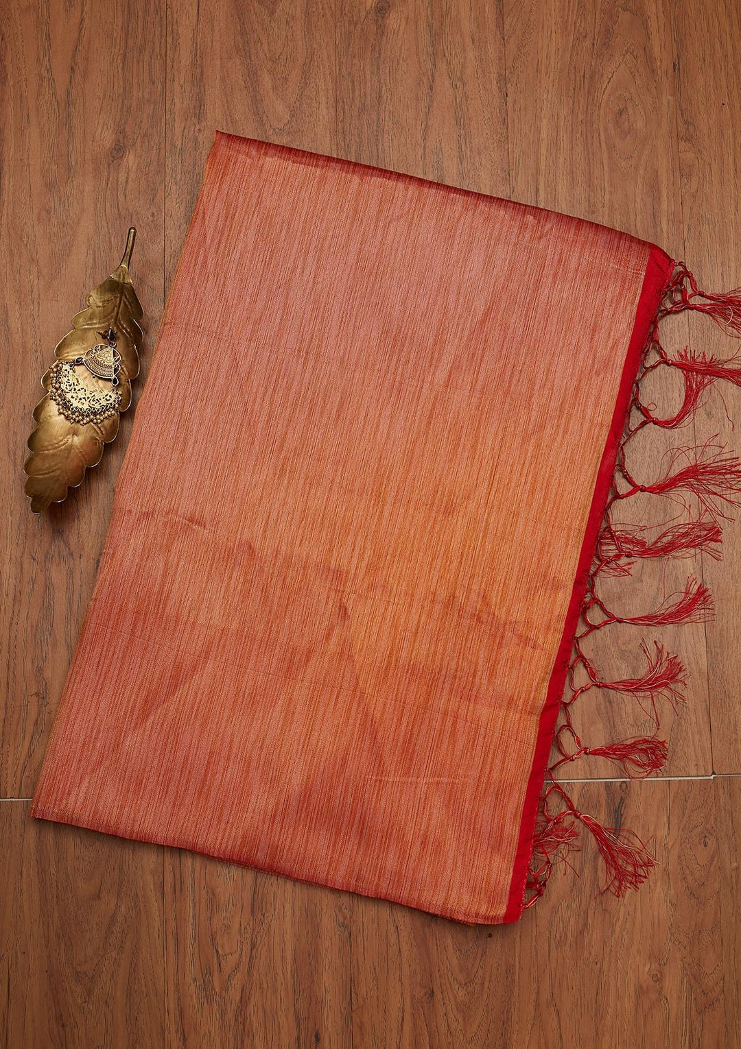 Red Zariwork Art Silk Designer Saree - koskii