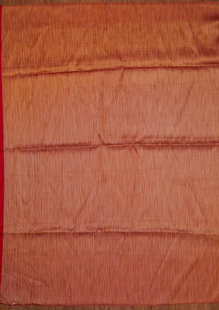 Red Zariwork Art Silk Designer Saree - koskii