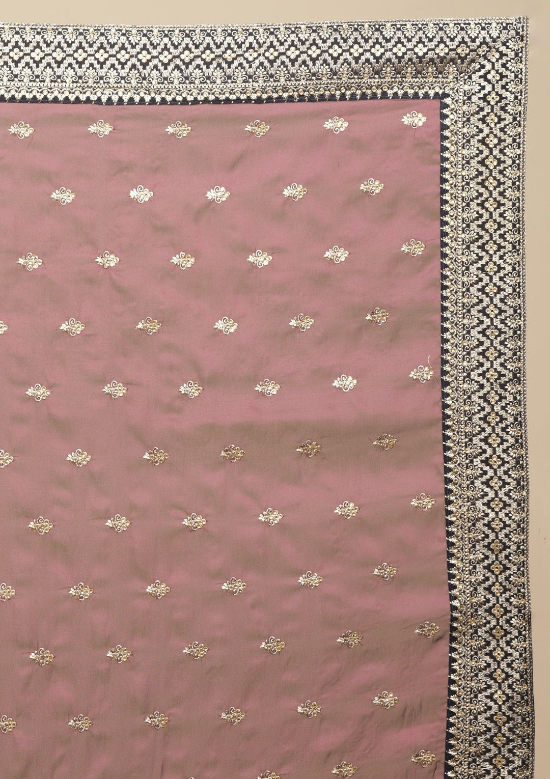 Wine Zariwork  Art Silk Designer Saree - koskii