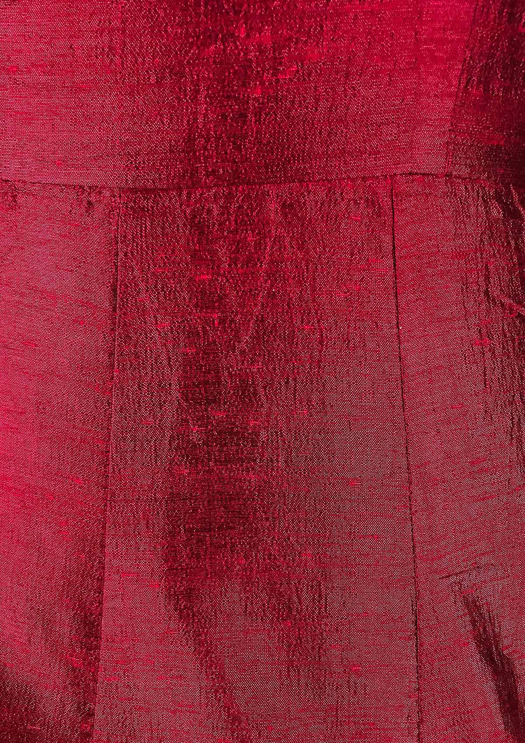 Wine Zariwork Raw Silk Designer Gown - koskii