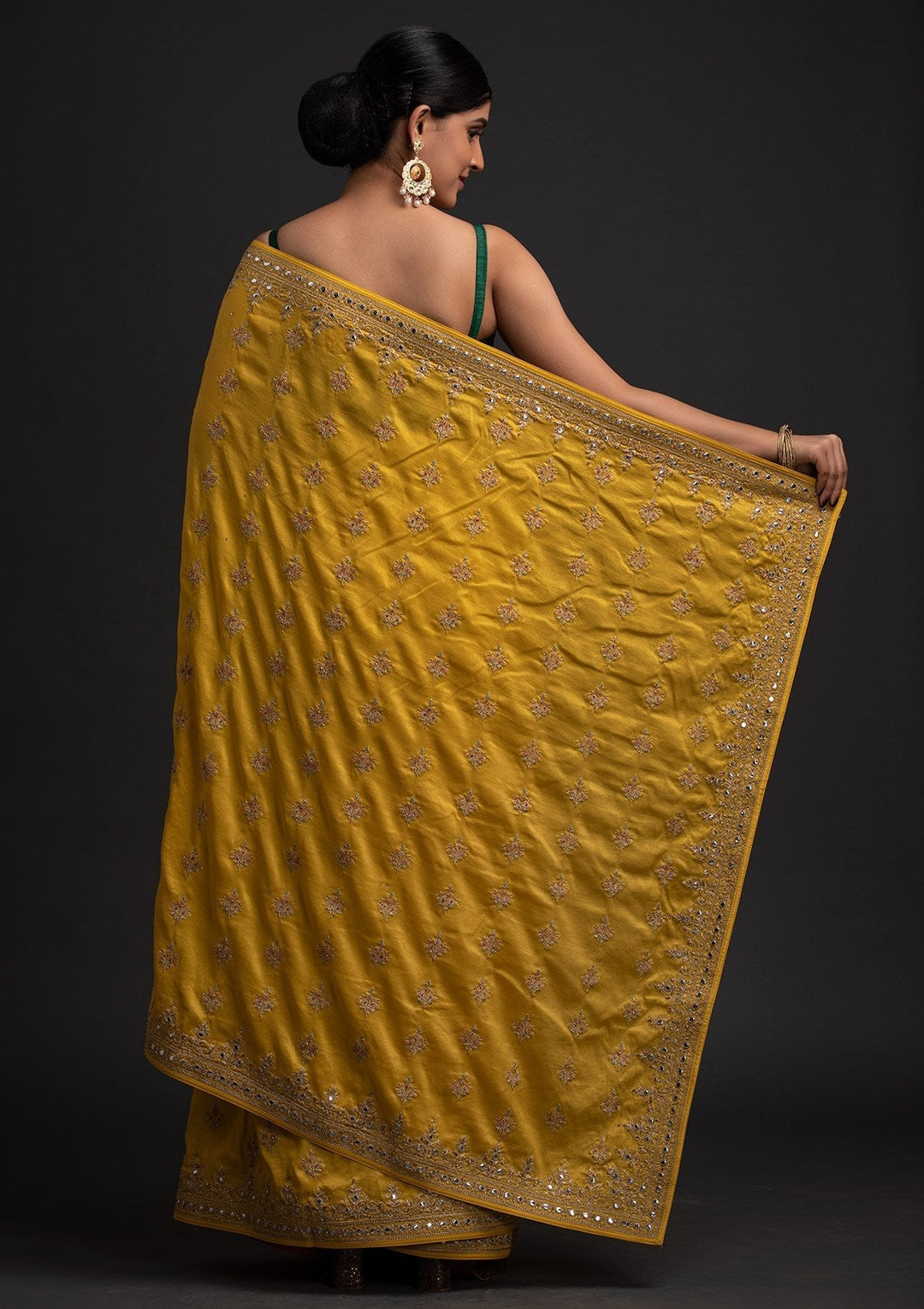 kosariii✴︎ Buy Yellow Zariwork Pure Silk Saree - Koskii
