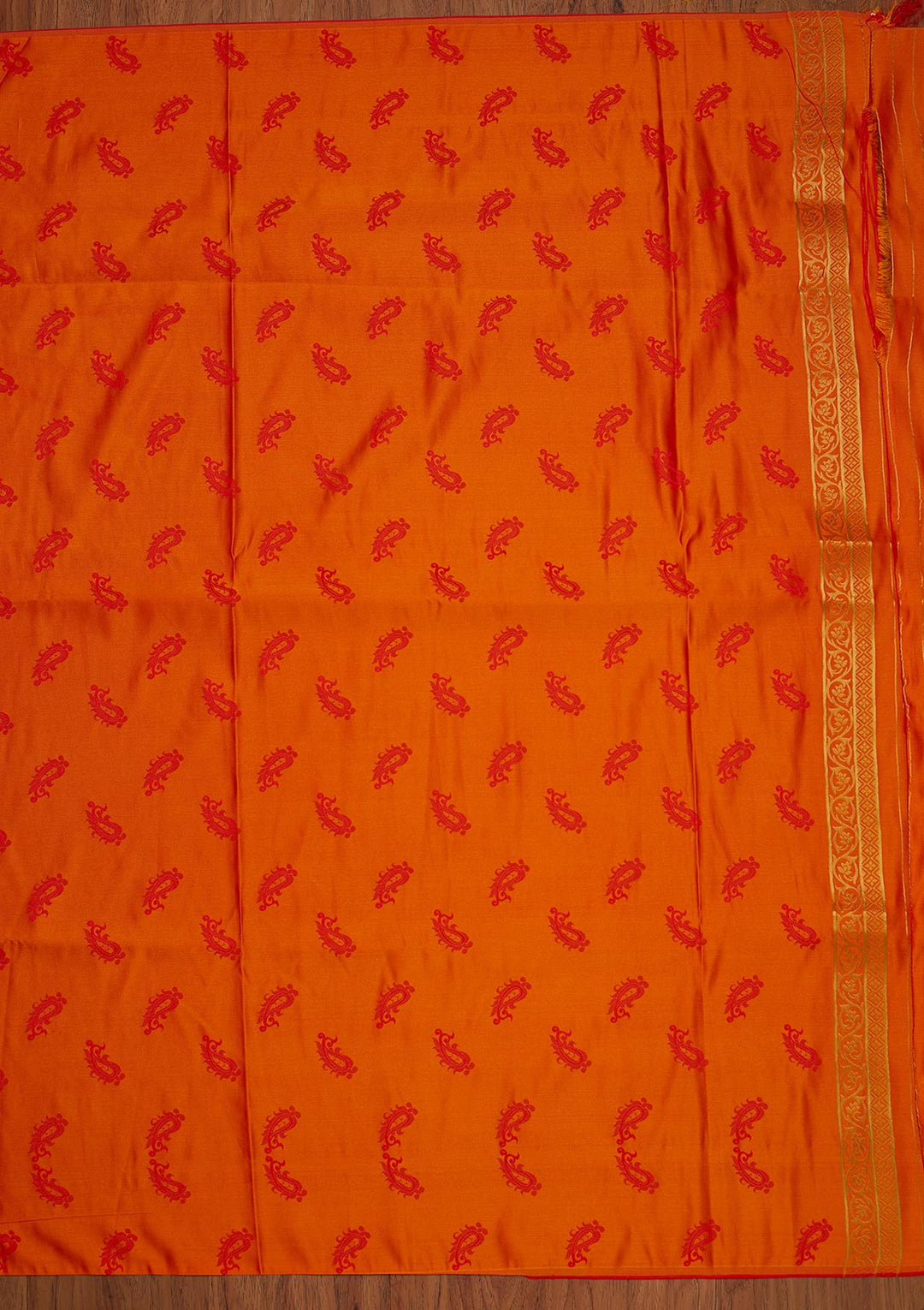 Yellow Zariwork Satin Designer Saree - koskii